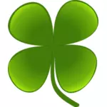 Green four leaf clover vector graphics