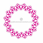 Bentuk lingkaran dekoratif vektor