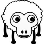 羊の似顔絵