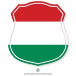 Schild Ungarische Flagge