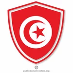 Tunesische Flagge Schild