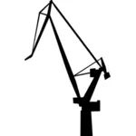 Shipbuilding crane vector drawing