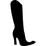 Silhouette boot vector graphics