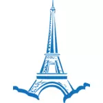 Ilustração vetorial de Torre Eiffel