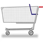 Shopping cart tegn vektor image