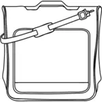 Illustrazione di spalla borsa