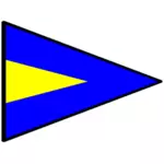 Trojúhelníkový námořní vlajka