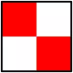 4 つ正方形の旗