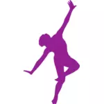 Male dancer silhouette