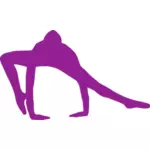 Exercising silhouette image