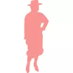 Cowgirl silhouette