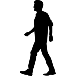 Zombie Walking Silhouette Vector Image Public Domain Vectors