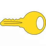 Vektorové grafiky zlatých dveří klíč