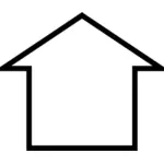 Vector image of monopoly house icon