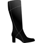 Vector graphics of simple boots for women