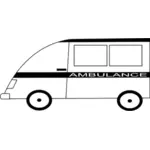 Ambulans van vektor gambar