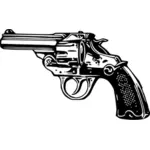 Old style pistol vector drawing