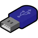 Image vectorielle de l'icône de la clé USB