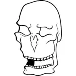 Clip art of old man's skull