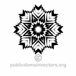 Vector snowflake graphics