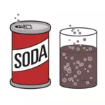 Soda Can and A Glass
