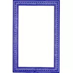 Vector afbeelding van solide blauw frame