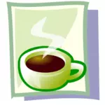 Heißen Kaffee-Vektor-Bild