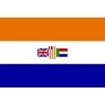 Vektorgrafik der Flagge der Südafrikanischen Union