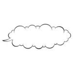 Cloudy speech ballon