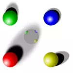 गेंद, गेंदें, क्लिप आर्ट, क्लिप आर्ट, रंगीन, inkscape, प्रकाश, छाया, क्षेत्रः, क्षेत्रों, ज्यामितीय, तत्व, 
