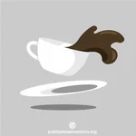 Spilling coffee