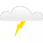 Pastellfargede symbolet for thunder vektorgrafikk