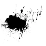 Splatters vector silhouette