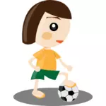 Спортивная девушка векторные иллюстрации
