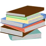 Stabel med bøker vektor image