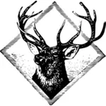 Stag logo vector clip art