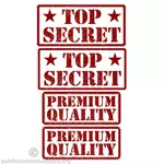Premium quality stickers vector
