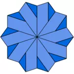 Blue star vector image