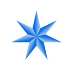 Blue star vector graphics | Public domain vectors