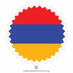 Adesivo de bandeira armênio
