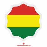 Bolivia flagga klistermärke