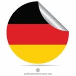 Německý štítek s loupáním