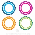 Colorful stickers vector image