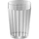 בתמונה וקטורית כוס מים ריקה