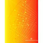 Orange background with abstract lines