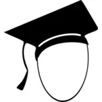 Student and mortarboard