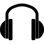 Headphones pictogram vector graphics
