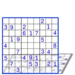Sudoku avec des chiffres des graphiques vectoriels