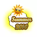 2010 年夏のロゴのベクトル画像