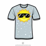 T-shirt med sommer motiv